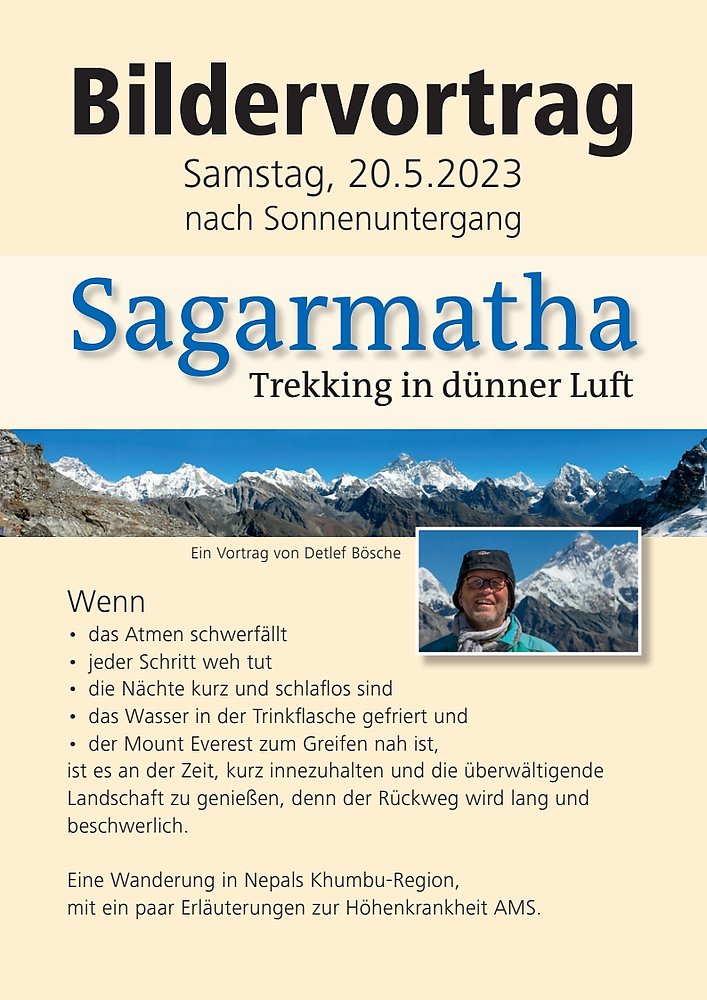Detlef - Sagarmatha - Plakat
